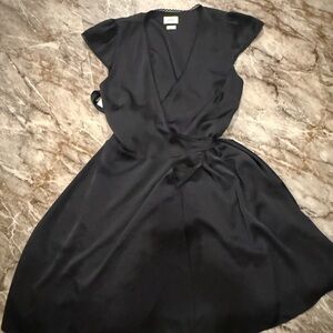 Elegant Black Wrap Dress
